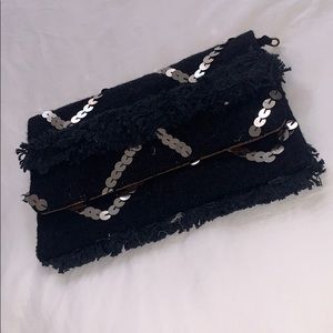 Moroccan clutch bag. Black and silver. NEW!!